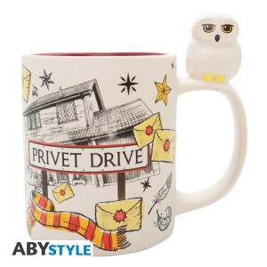 Harry Potter Hedwig & Privet Drive 3D Mug