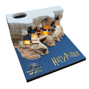 Harry Potter Notizblock | Hogwarts-Schloss mit Lichter