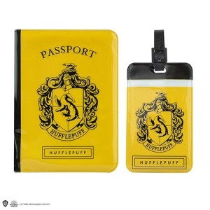Harry Potter Custodia passaporto e Porta etichetta Tassorosso