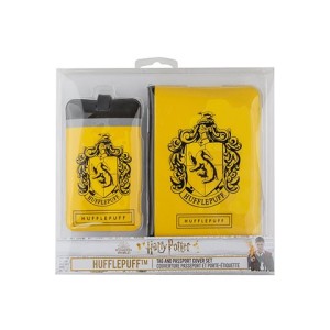 Harry Potter Passhülle und Etikettenhalter von Hufflepuff