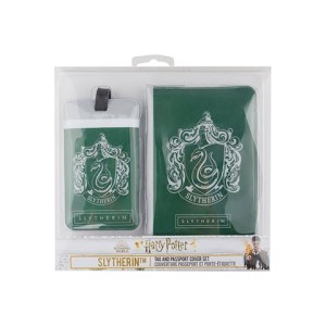 Harry Potter- Passport holder and badge for the Slytherin suitcase