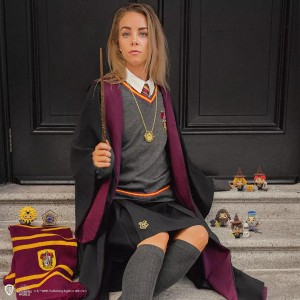 Gonna studentessa Hogwarts cosplay Hermione Granger