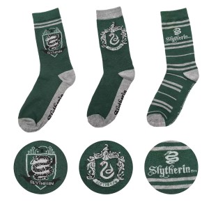 3 pairs of Slytherins long socks set