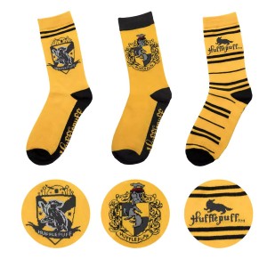 3 pairs of Hufflepuff long socks set