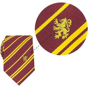 Harry Potter Cravatta Deluxe Grifondoro con spilla