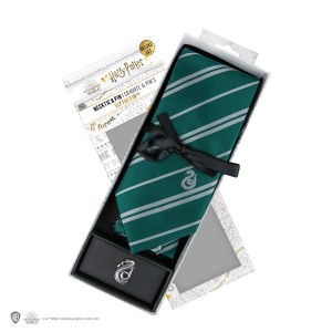 Harry Potter - Slytherin-Deluxe-Krawatte mit Brosche