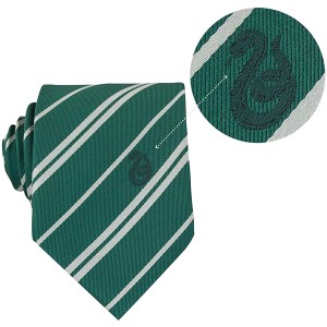 Harry Potter Cravatta Deluxe Serpeverde con spilla