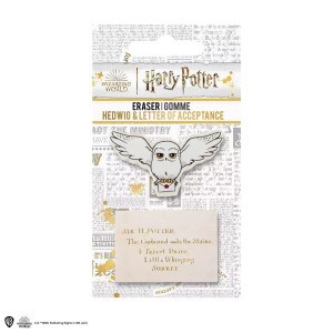 Set of 2 Hedwig and Harry Potter letter erasers