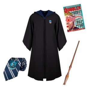 Cosplay Luna - Ravenclaw Toga Set with Tie, Wand and Quibbler