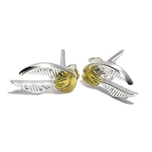 Golden snitch's silver earrings