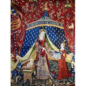 Arazzo casa Grifondoro “La Dama e il Leone”