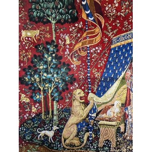 Arazzo casa Grifondoro “La Dama e il Leone”