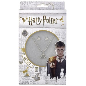 Harry Potter set collana e orecchini Doni della Morte