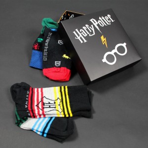 Harry Potter set regalo 3 Paia di calzini misura 35/41