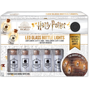 Harry Potter LED- Lights chain, Wizarding World glass bottles