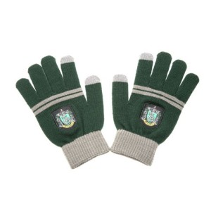 The house's gloves with the Gryffindor, Slytherin, Hufflepuff and Ravenclaw Logo