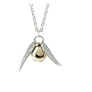 Golden snitch necklace