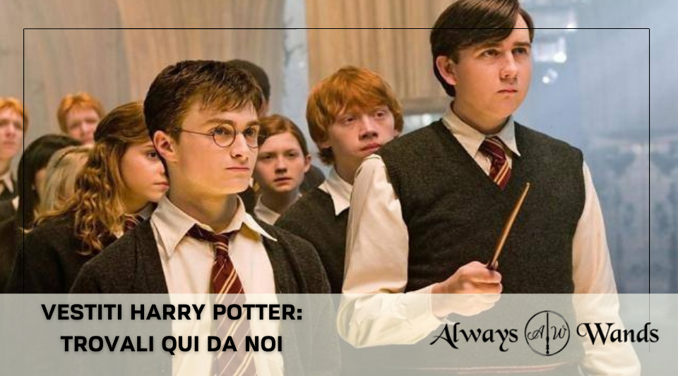 Vestiti Harry Potter: trovali qui da noi - Always Wands