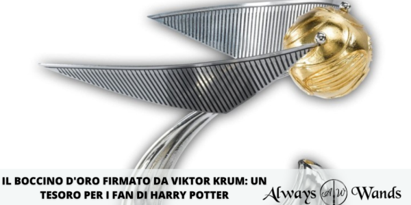 Il Boccino d'Oro firmato da Viktor Krum: Un Tesoro per i Fan di Harry Potter