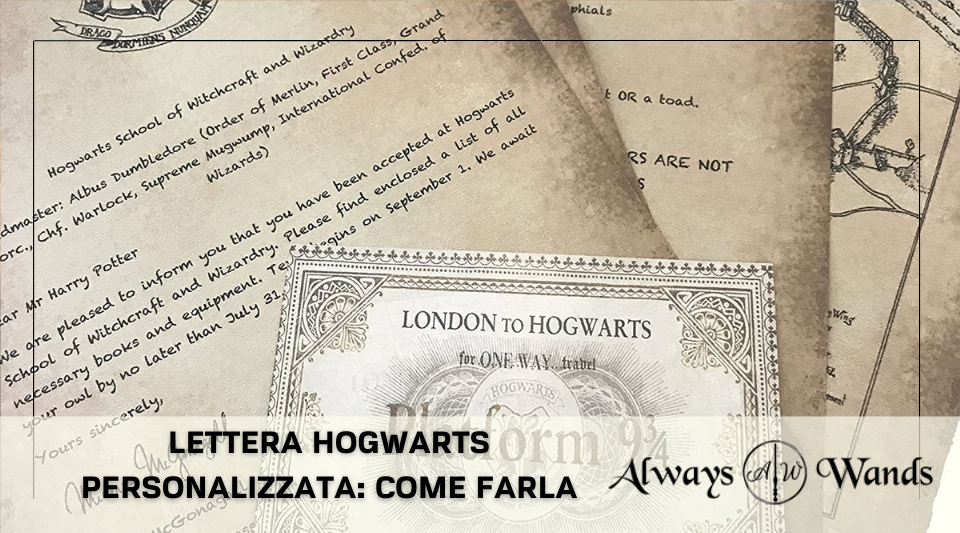 Lettera Hogwarts personalizzata: come farla